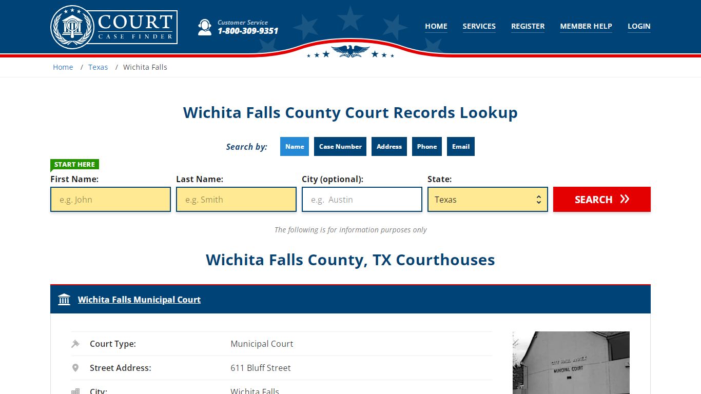 Wichita Falls County Court Records | TX Case Lookup